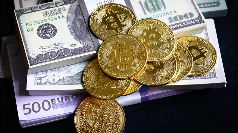 仮想通貨コインとアメリカ紙幣