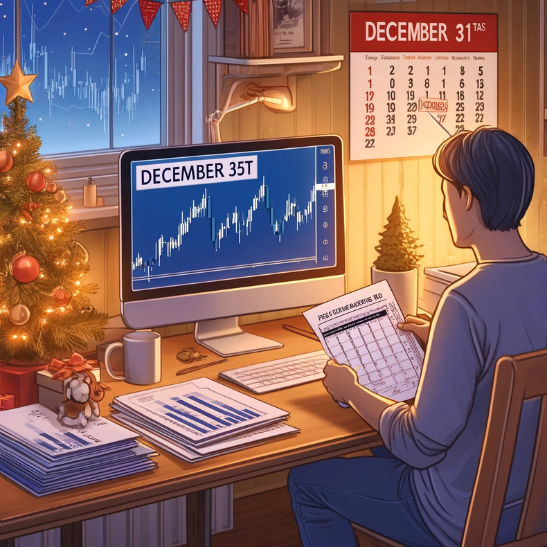今年、FX投資を始めた人の大晦日